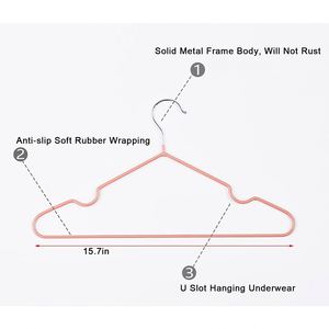 Hot Sale Multifunctional Children's Clothes <b>Hangers</b> Household Nonslip Metal <b>Hangers</b> - Product Image 4