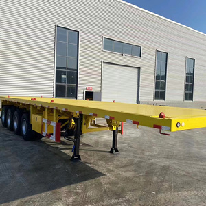 Oferta Especial: Nuevo Semirremolque de Plataforma Plana de 40 Pies Personalizable con Eje de 16 Toneladas, 12R22.5, Carga Útil de 30000 kg para Tuberías de Acero, Contenedores y Maquinaria - Product Image 1