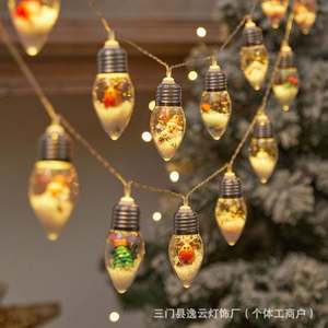 Nuevas Luces de Navidad LED Solares con Certificación IP67 a Prueba de Agua, con Batería de Botón, Decoración de Papá Noel, Muñeco de Nieve y Árbol de Navidad - Product Image 6