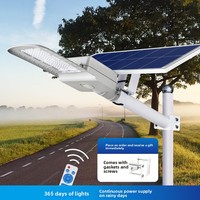 Lampadaire solaire intégré 300W IP65 étanche haute luminosité 6500K avec télécommande Garantie CE ROHS