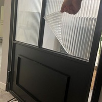 Geriffelte Glas folie mit unterschied licher Breite 3D-Design Reeded Window Film Selbst klebendes Material UV-Schnitt