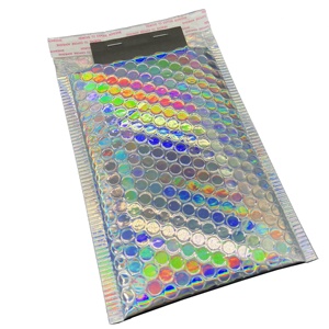 Chất lượng cao Poly vận chuyển bao bì độn phong bì kim loại 350*300 + 40 mét Holographic bong bóng bưu phẩm - Product Image 1
