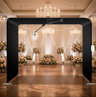 YPT 360 Photomaton suspendu en alliage d'aluminium pour 1 à 15 personnes, compatible avec plusieurs appareils (smartphones/iPad/GoPro/tablettes), Bluetooth/Wi-Fi/USB
