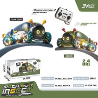 AiJH Voiture RC 2.4G de simulation de cascades avec pulvérisation, chenilles RC intelligentes, son et lumière, jouets de voiture RC