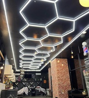 Lumière LED hexagonale personnalisée pour atelier, garage, éclairage de travail, éclairage pour le detailing automobile, fabrication professionnelle en usine