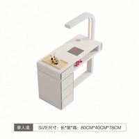 Table de manucure professionnelle avec chaise et aspirateur intégré pour salon de manucure - Offre spéciale
