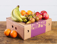Materiales reciclables, venta al por mayor, embalaje corrugado, bandeja para frutas y verduras frescas