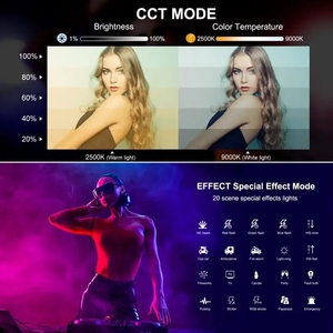 ไฟเติม PULUZ 30 ซม. รุ่น PU4139 แบบพกพา แม่เหล็กติดตั้งได้ ไฟ LED เติมแสง RGB สีสันครบถ้วน สำหรับถ่ายวิดีโอ วีล็อก ถ่ายภาพ ถ่ายวิดีโอลง TikTok กำลังไฟ 10 วัตต์ - Product Image 6