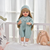 Poupées Bébé Reborn en Silicone Fonctionnelles de 55 cm pour Filles, Ensemble de Vêtements Multiples, Poupée Bébé Reborn en Silicone de 22 Pouces
