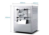 Machine à glace dure de comptoir grande capacité 16-20L/H pour la fabrication de gelato et de glaces dures Haagen-Dazs pour les buffets de glaces commerciaux