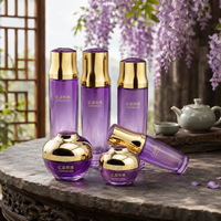 Flacons diffuseurs de parfum en verre bleu royal coniques avec impression de logo personnalisé, 130 ml, 110 ml, 30 ml, 50 g, 30 g, ensemble de luxe
