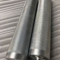 Rouleau de convoyeur moleté en acier au carbone traité thermiquement, diamètres 8/12/15/20/25/30 mm, pour convoyeur à bande