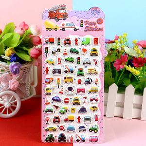 Pegatinas Suaves para Autos de Dibujos Animados, Trenes de Alta Velocidad y Ambulancias, Pegatinas 3D con Relieve, Pegatinas Kawaii de Resina con Animales de Dibujos Animados - Product Image 3