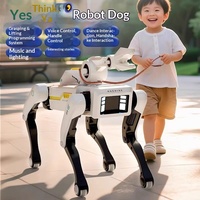Hochwertiger Intelligenter Roboter-Hund Spielzeug mit Fernbedienung und Programmierung, Künstliche Intelligenz für Kinder, Mechanisches Hundemodell für Jungen