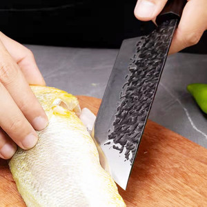 Japanese-<b>style</b> fish <b>head</b> knife, salmon knife, sashimi knife, debaked knife, hand-forged knife, chef's knife. - Product Image 3