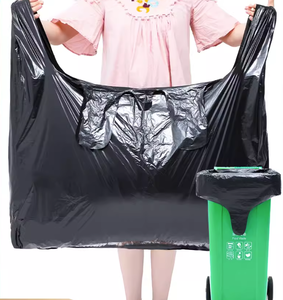 Bolsa de plástico personalizada con logotipo Bolsa de basura negra desechable Bolsa de basura multiusos para negocios en casa de hospital - Product Image 3