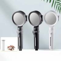 Pommeau de douche haute pression portable avec filtre, 3 modes de pulvérisation, accessoires de robinet de salle de bain à économie d'eau effet pluie
