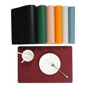 Wholesale Leather Table Placemat Waterproof Oilproof Heat Resistant Dining Mat for Home Hotel Western Restaurant YC-0024 Waterpr - Product Image 6