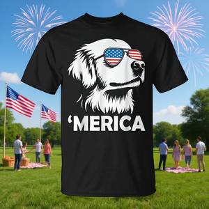 Camiseta Golden Retriever Dog 4th Of July Merica - Product Image 3