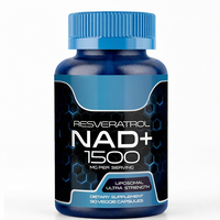 Compléments OEM Ultra Liposomal NAD+ Resvératrol, capsules amplificatrices de NAD+, zinc, sélénium, favorisent la santé cellulaire et la croissance des cheveux