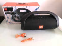 Altavoz Portátil, Mini Parlante, Caja de Sonido Portátil, Altavoz Inalámbrico para Exteriores, Altavoz Grande Azul para Fiestas, TWS