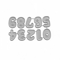 Fustelle per taglio numeri, Scrapbooking, Creazione di biglietti, Stampi fai da te, Modelli in metallo