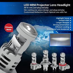 Liwiny H4 Led faro 100w 12000lm 6500k accessori auto abbaglianti Bombillos Led Para <span class=keywords><strong>Autoscar</strong></span> Para Focos lampadina Led H4 lampadina - Product Image 2