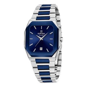<span class=keywords><strong>Montre</strong></span> à quartz pour <span class=keywords><strong>homme</strong></span> <span class=keywords><strong>REWARD</strong></span>, élégante, minimaliste, de luxe, boîtier carré, étanche, bracelet en acier inoxydable, pour <span class=keywords><strong>homme</strong></span> - Product Image 6