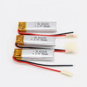 60mAh 501017 3,7 V single cell quadcopter lithium polymer Ion battery cell pack with connector for UPS - Product Image 4