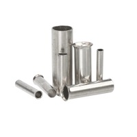 Kit d'assortiment de 600 embouts de câble en cuivre étamé non isolés, type Bootlace, à sertir, avec vis, pour câbles de 0,5 à 6,0 mm²