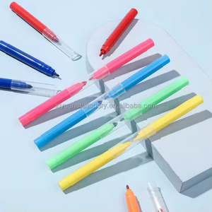 Set <span class=keywords><strong>de</strong></span> stylos marqueurs fins et larges à double pointe <span class=keywords><strong>Encre</strong></span> lavable à bas prix pour le <span class=keywords><strong>dessin</strong></span> des enfants Stylos aquarelle en plastique - Product Image 3
