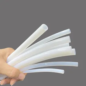 Fabricante de plástico para engenharia de matérias-primas, mangueira de PTFE branca, tubo flexível FEP transparente, tubo de Teflon não adesivo personalizado
