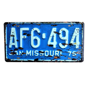 Judien ป้ายโลหะพิมพ์ลายแบบย้อนยุค,ป้ายเลขหมายป้ายทะเบียนกลางแจ้ง - Product Image 1