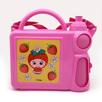 Boîte à lunch carrée pour enfants Utop, écologique, sans BPA, avec contenants, cuillère, couvercle en plastique, utilisable au micro-ondes