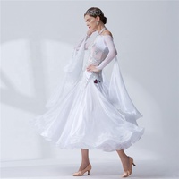 B-19374 standard Haut de gamme moderne danse valse robes compétition robe de danse de salon lisse costume pour les femmes