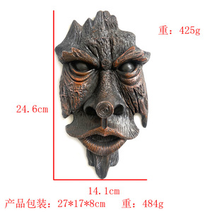 Vieil homme bois esprit <span class=keywords><strong>Greenman</strong></span> arbre Sculpture extérieur Patio jardin décor résine Statue Nottingham bois <span class=keywords><strong>Greenman</strong></span> arbre Sculpture - Product Image 6