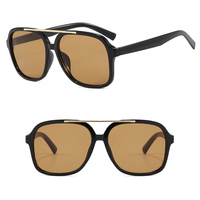 Lunettes de soleil unisexes rétro carrées DL UV400 légères et tendance