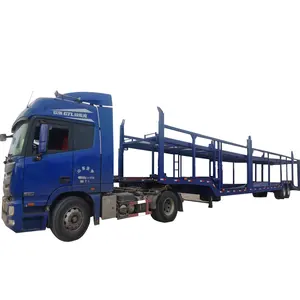 LUJUN Hot Selling Cheap double-deck lengthening Vehicle Transport Car Carrier Truck Semi Trailer