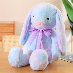 Toptan 42cm çok renkler tavşan gökkuşağı utangaç uzun kulaklar Bunny bebekler dolması hayvan oyuncaklar dolması Bunnies oyuncaklar - Product Image 3