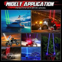Télécommande couleur RGBW et interrupteur à bascule Antenne sans fil Led Whip Pod Kit d'éclairage pour UTV ATV