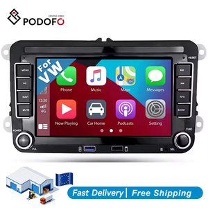 วิทยุติดรถยนต์ Podofo 7 นิ้ว ระบบ Android รองรับ Carplay พร้อม GPS WIFI Hifi RDS USB สำหรับรถยนต์ VW/Polo/Candy/Skoda/Jetta/Seat/Touran/Passat/Golf 5 6 - Product Image 1
