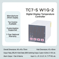 Controlador de Temperatura Inteligente TC7S, Entrada K Pt100, Salida de Relé SSR, Tamaño de Panel, Calefacción y Refrigeración, Control de Temperatura PID