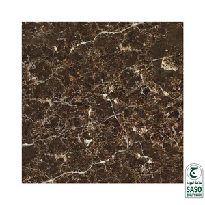Carrelage de sol en porcelaine polie moderne, motif marbre Portoro, céramique, finition brillante pour villa - Product Image 6