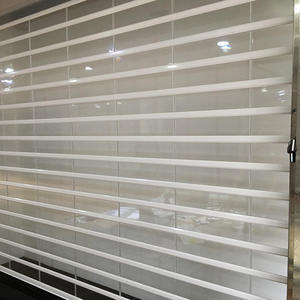 Volets roulants modernes à ouverture verticale en polycarbonate transparent, design rapide, télécommande, pour porte d'entrée de magasin - Product Image 2