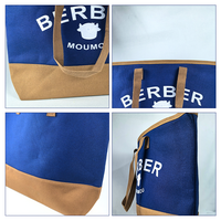 Tas Tote Kanvas Warna-Warni Trendi dan Luas dengan Lapisan Laminasi, Logo Dapat Disesuaikan untuk Piknik Luar Ruangan dan Aktivitas Musim Panas