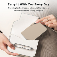 Batterie externe magnétique ultra-fine 5000 mAh en alliage d'aluminium, charge rapide, chargeur portable sans fil avec fonction support
