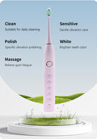 Produit tendance 2026 Nouvelle brosse à dents électrique sonique vibrante rechargeable pour adulte Marque privée Approuvé par la FDA