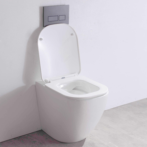 Inodoro portátil Onyx bidé sin borde, con asiento Duofix, drenaje <span class=keywords><strong>horizontal</strong></span> y montaje a pared. - Product Image 6