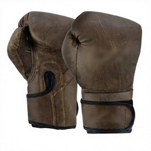Guantes de Boxeo Profesionales de Alta Calidad, 100% Cuero Original, Color Marrón, para Entrenamiento y Combate - Product Image 1