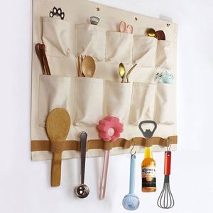 Wall Hanging Organizer Wall Hanging Storage Bag with Pockets for Bathroom Bedroom Kitchen Dorm Room Storage and Organization - Product Image 1